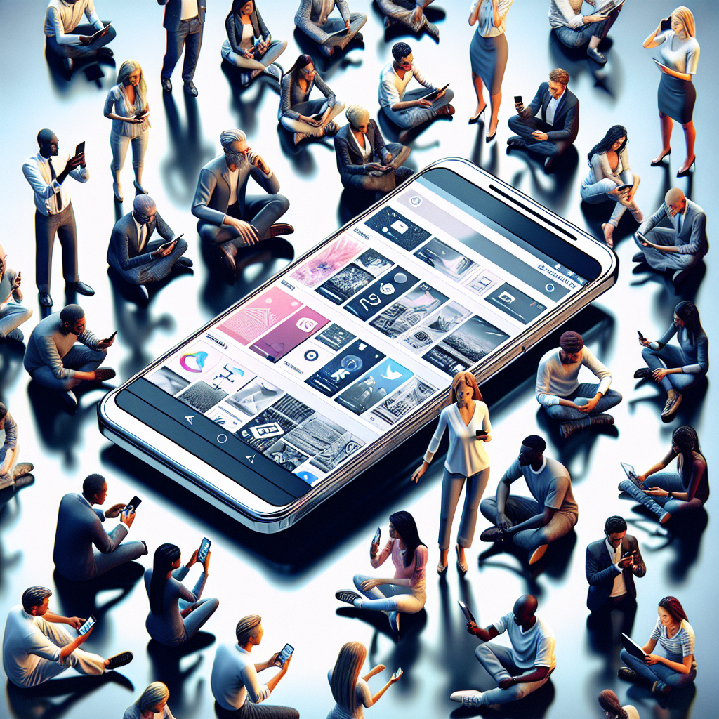 Un smartphone affichant un site web optimisé pour mobile.