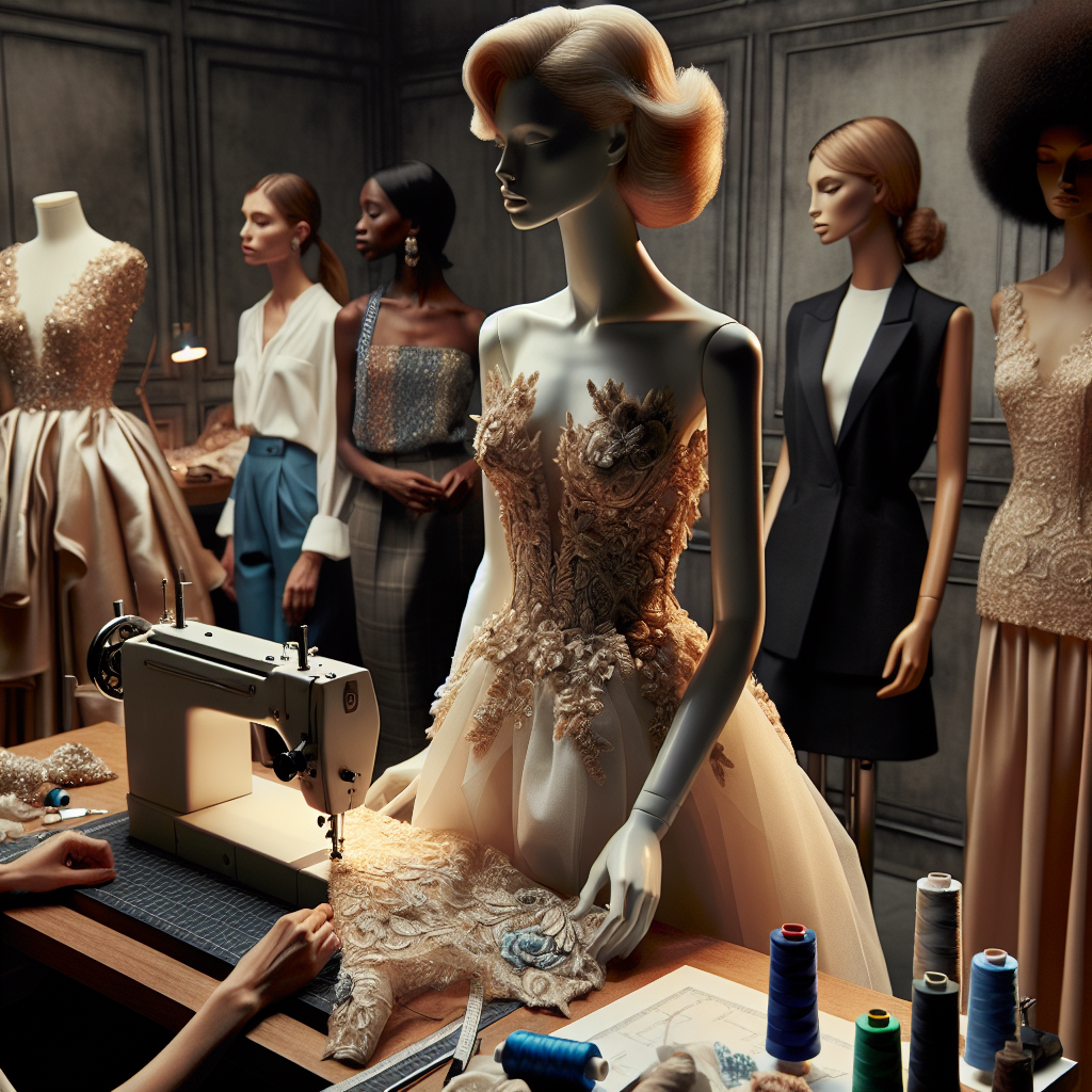 Une galerie de photos en ligne de créations de couture.