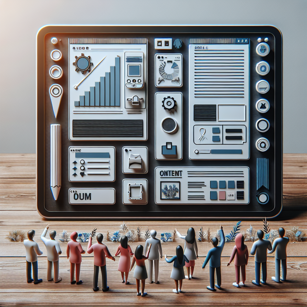 Une interface utilisateur montrant différents modules web.