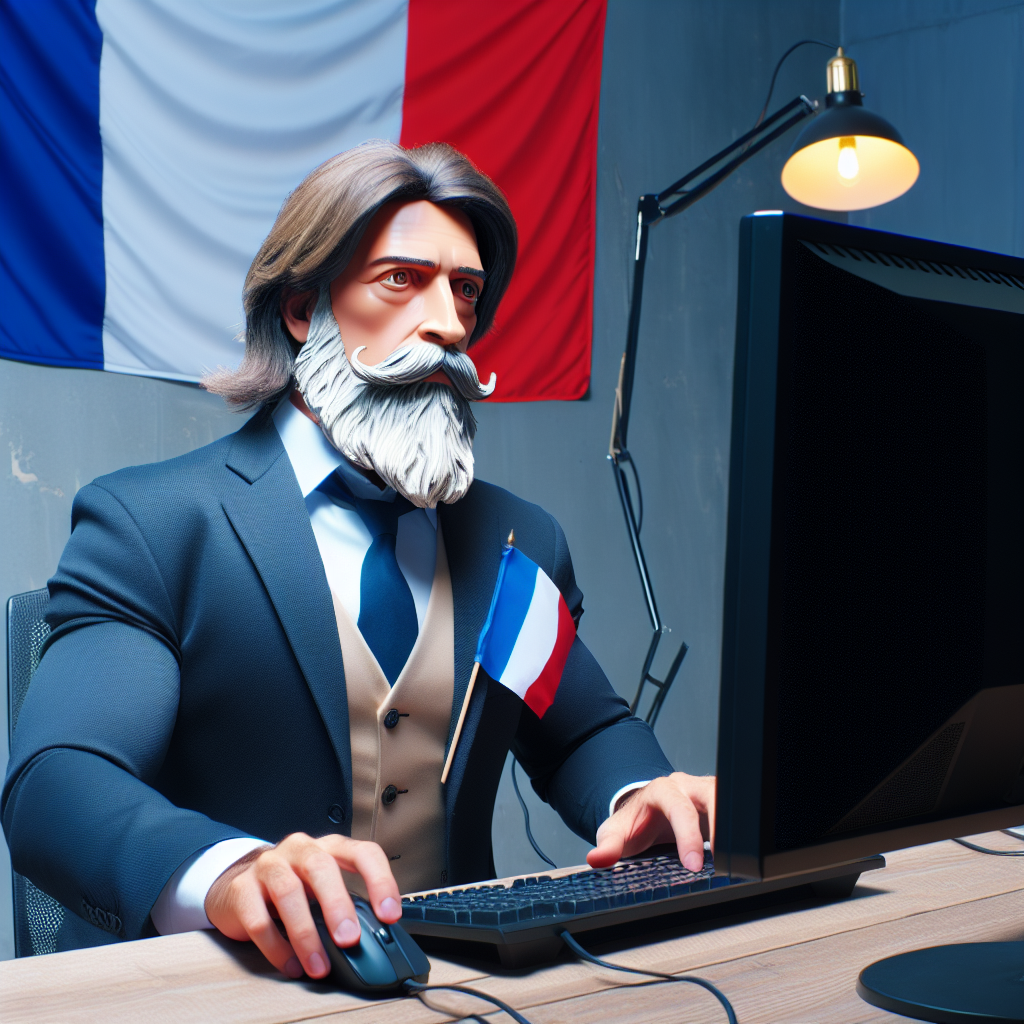 Une personne utilisant un casque de réalité virtuelle devant un écran d'ordinateur.