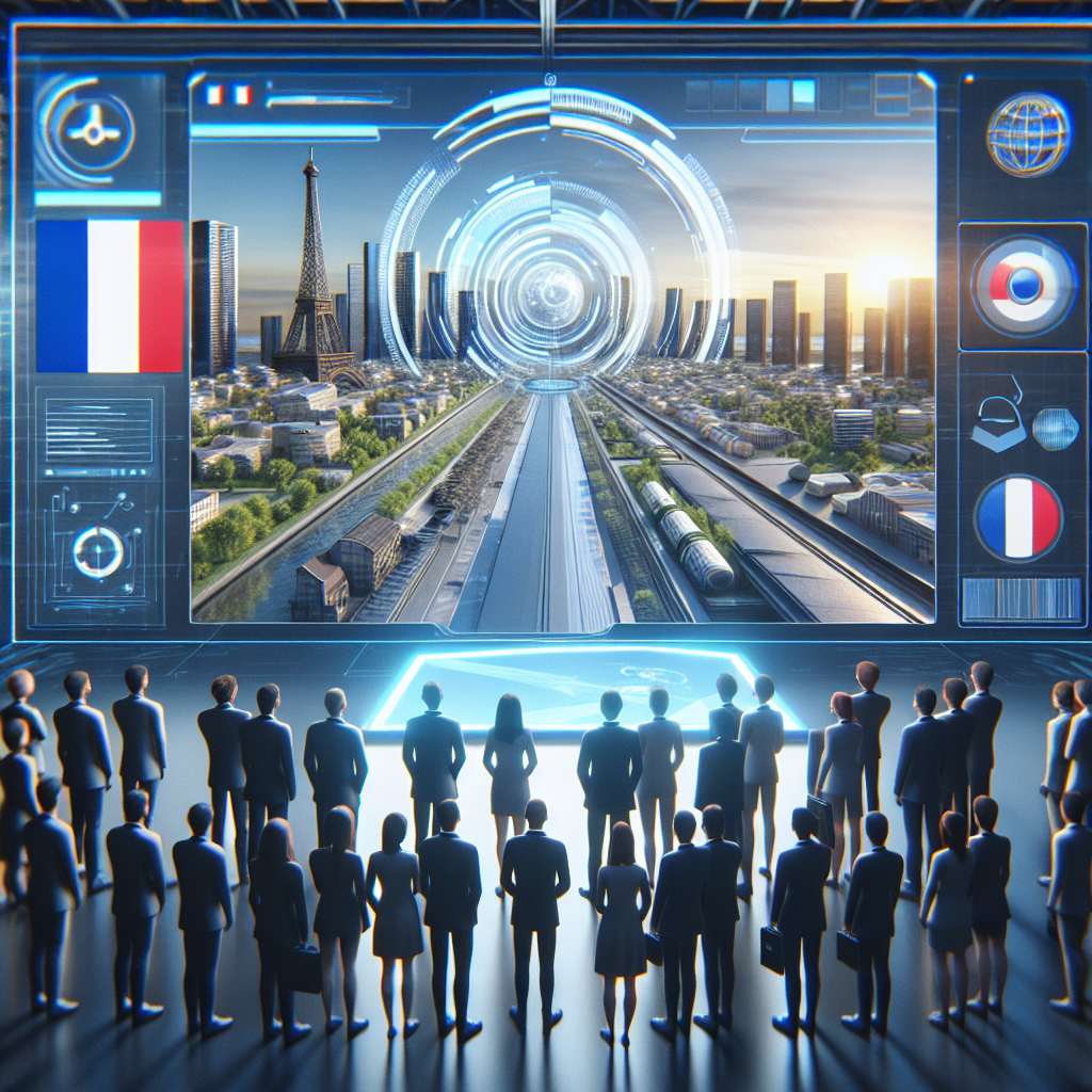 Capture d'écran stylisée d'un site web de réalité augmentée réussi.