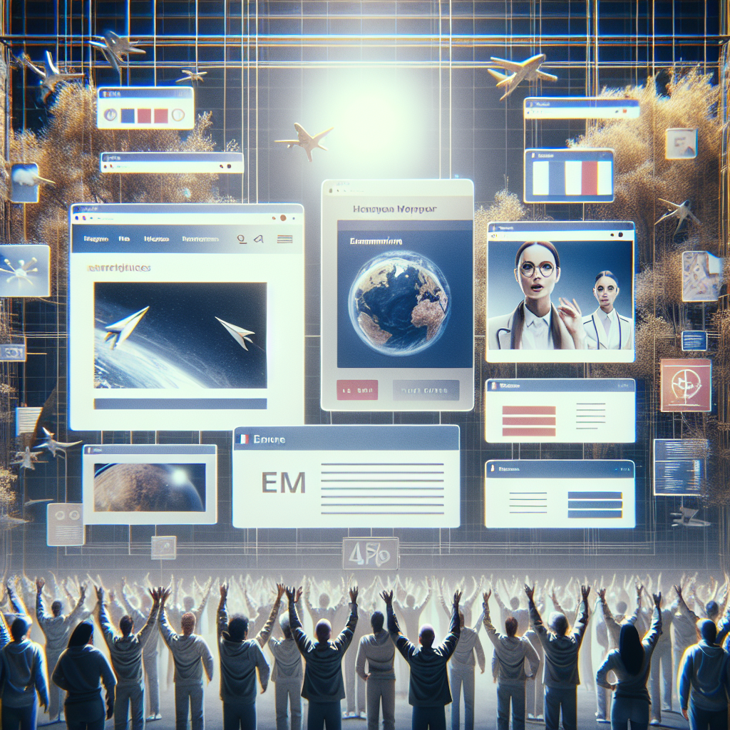 Captures d'écran de sites web modernes et attrayants.