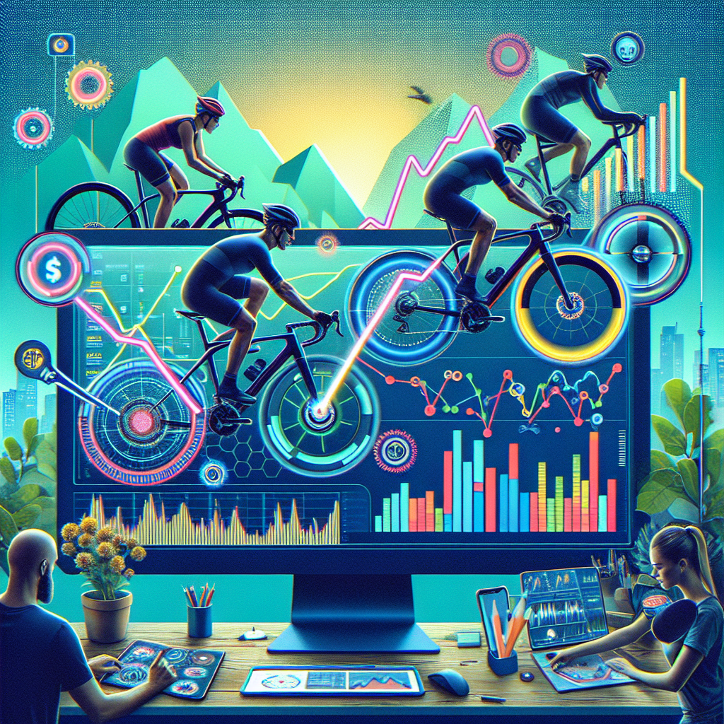 Graphique illustrant les tendances du marché du cyclisme.