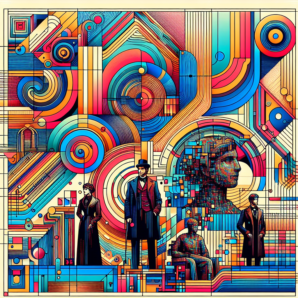 Graphismes colorés et dynamiques représentant une interface utilisateur immersive.