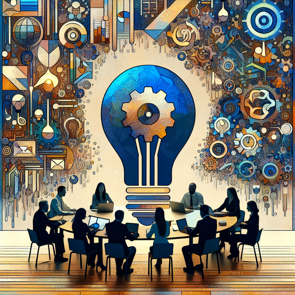 Image abstraite symbolisant l'innovation et la créativité.