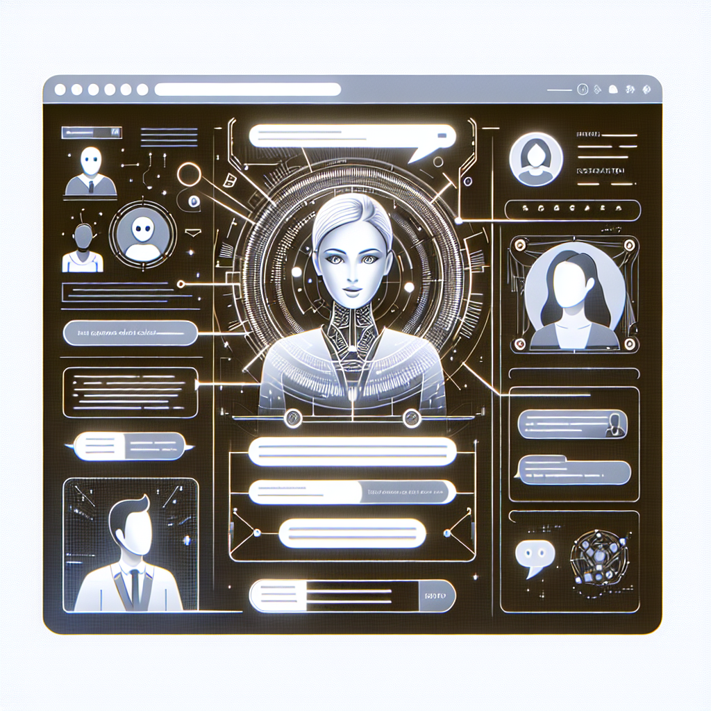 Un chatbot IA interagissant avec un client sur un site web.