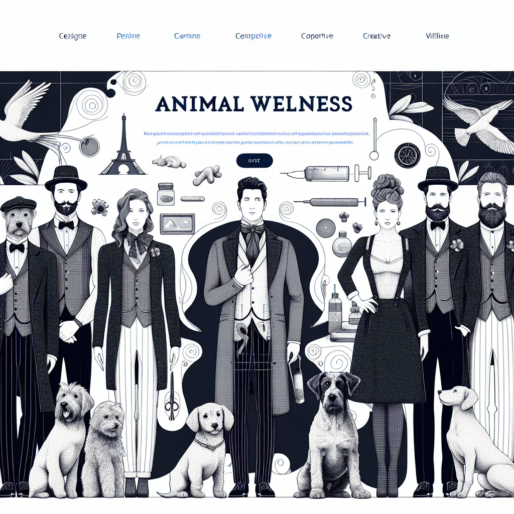Un design de site web moderne et attrayant pour une entreprise de bien-être animal.