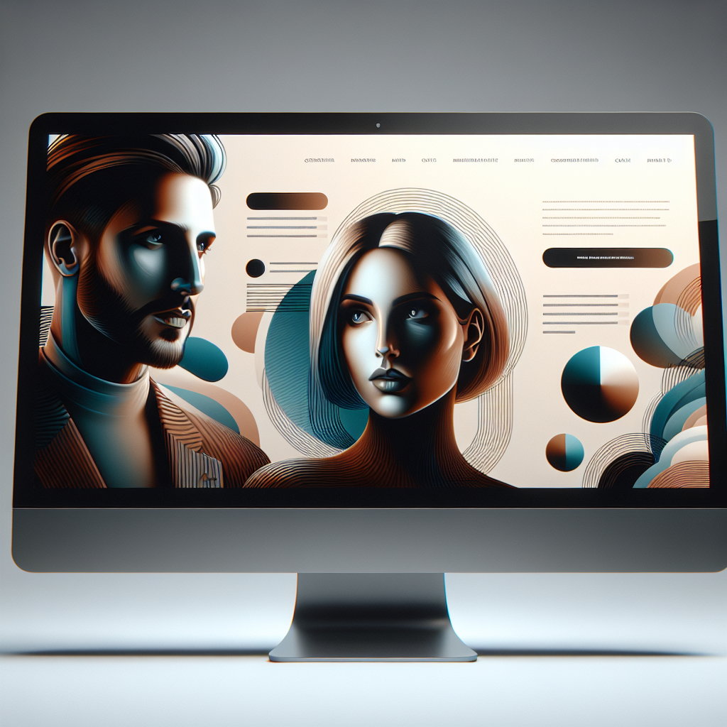 Un écran d'ordinateur affichant un site web moderne et attrayant.