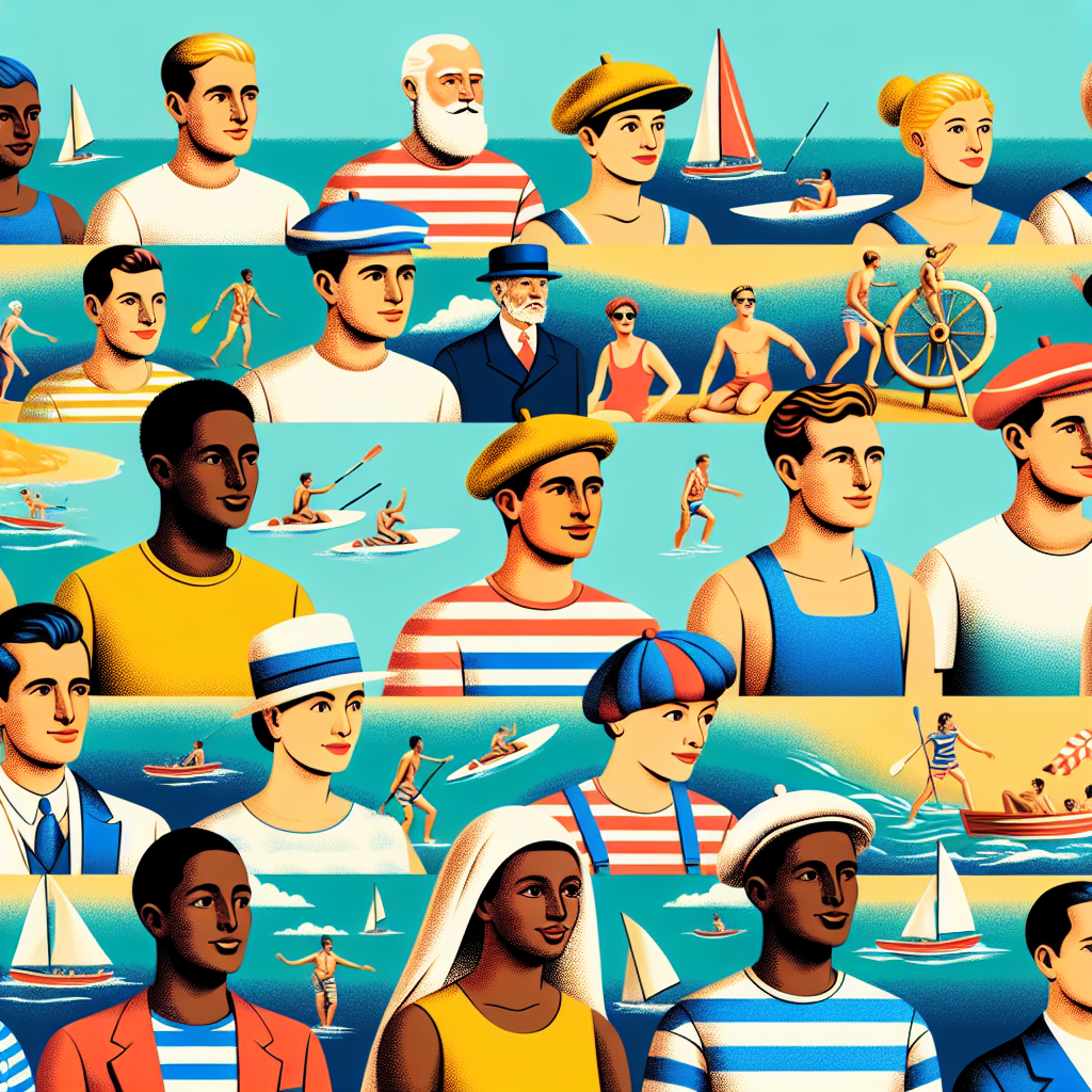 Un groupe diversifié de personnes pratiquant des sports nautiques.