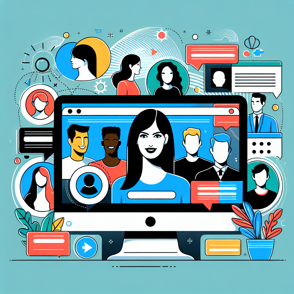 Un site web moderne et coloré sur un écran d'ordinateur.