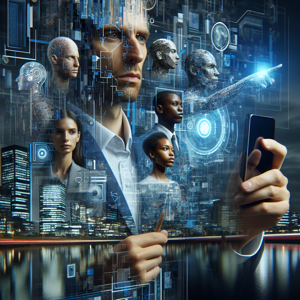 Une illustration de la transformation numérique avec des éléments de réalité augmentée.