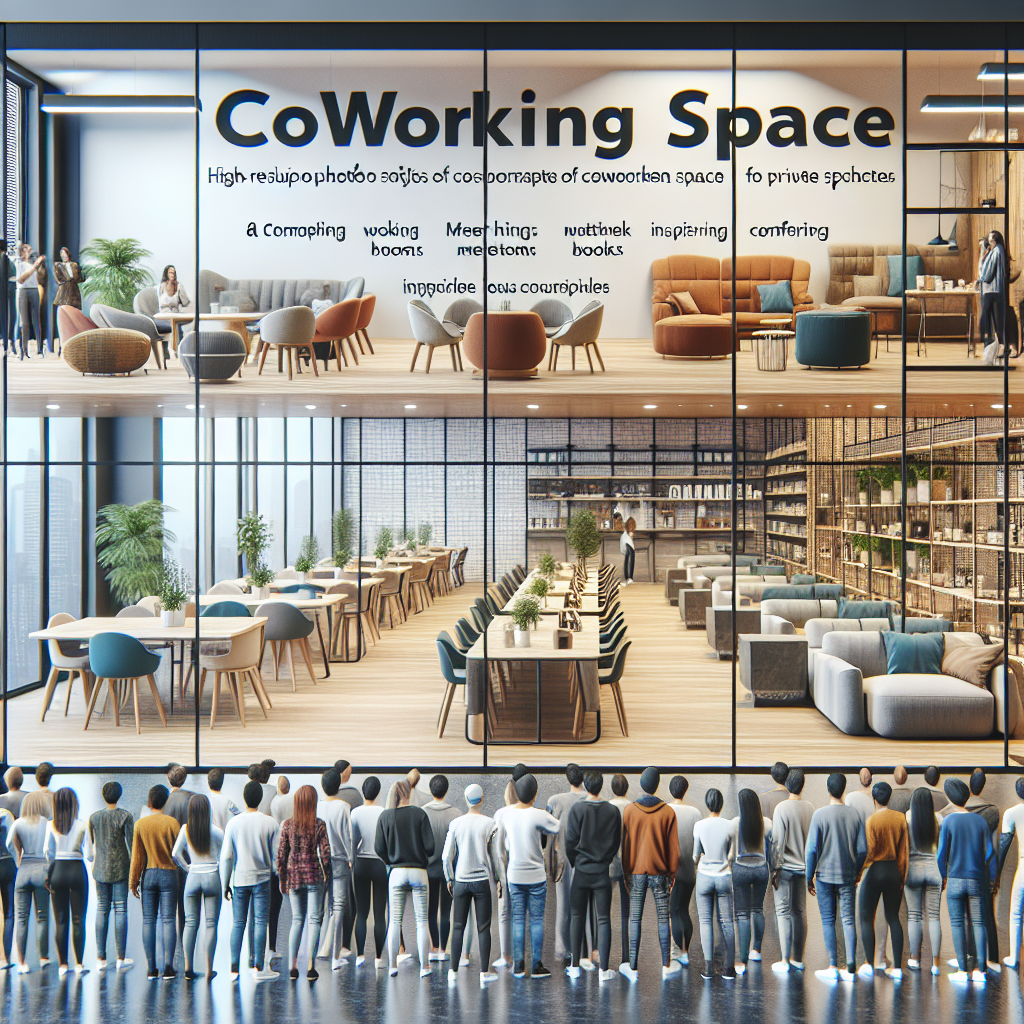 Capture d'écran d'un site web d'espace de coworking moderne.