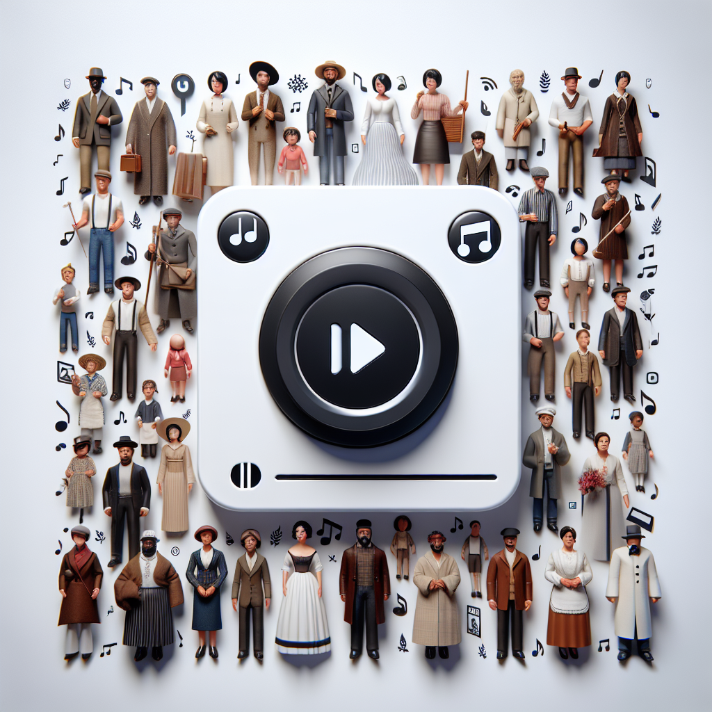 Des icônes de partage social autour d'un lecteur audio.