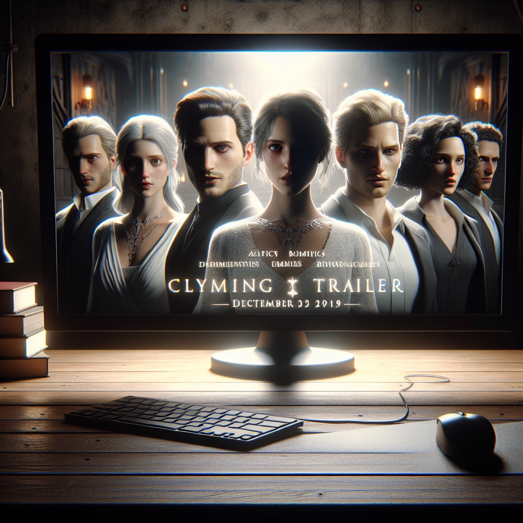 Image d'un écran d'ordinateur affichant une bande-annonce de film.