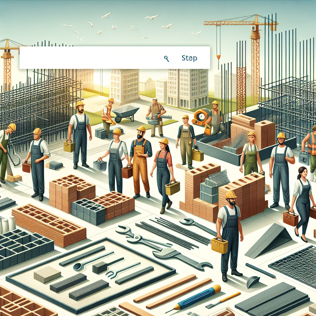 Images de haute qualité de matériel de construction sur un site web.