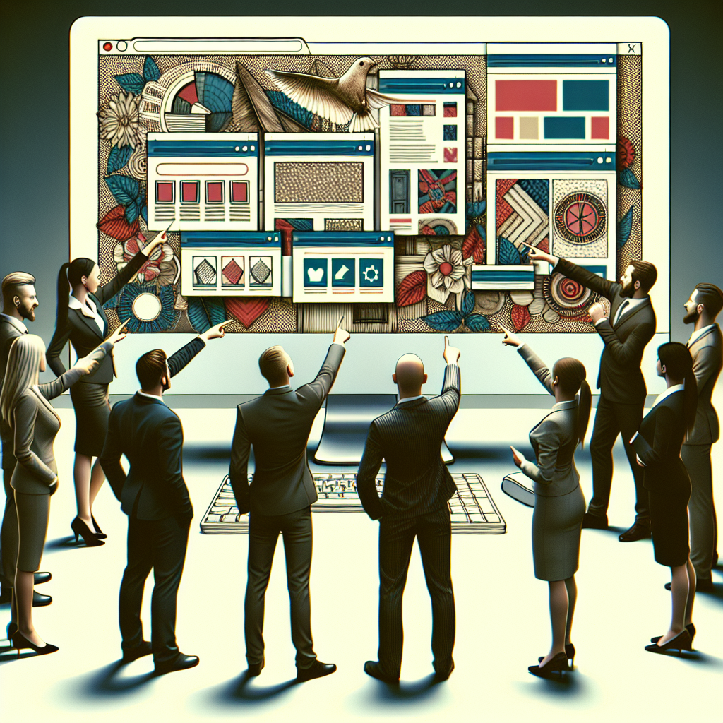 Un écran d'ordinateur montrant un choix de templates de site web.