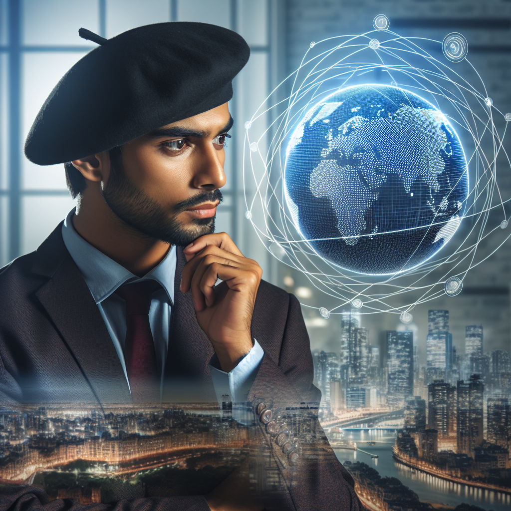 Un entrepreneur réfléchissant à des objectifs stratégiques pour son entreprise de réalité virtuelle.