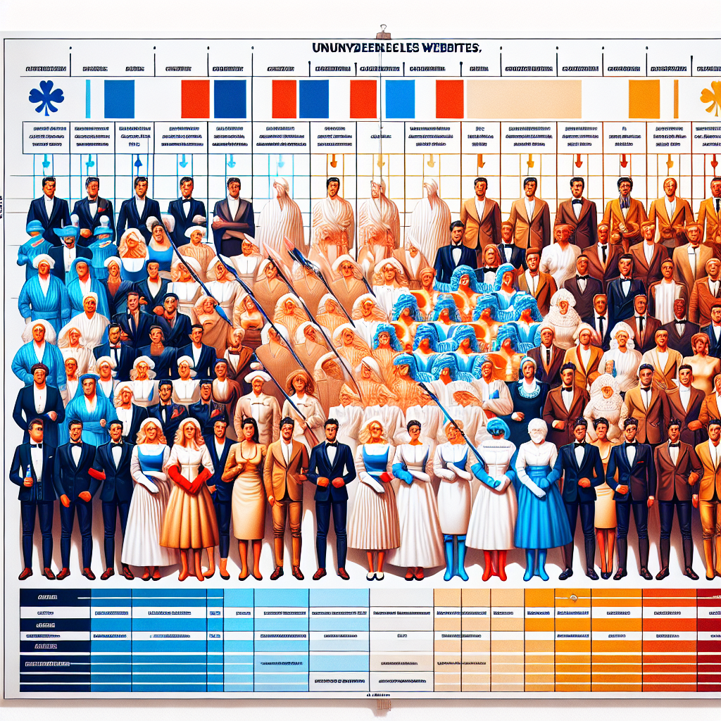 Un graphique comparant différents sites web de nettoyage.