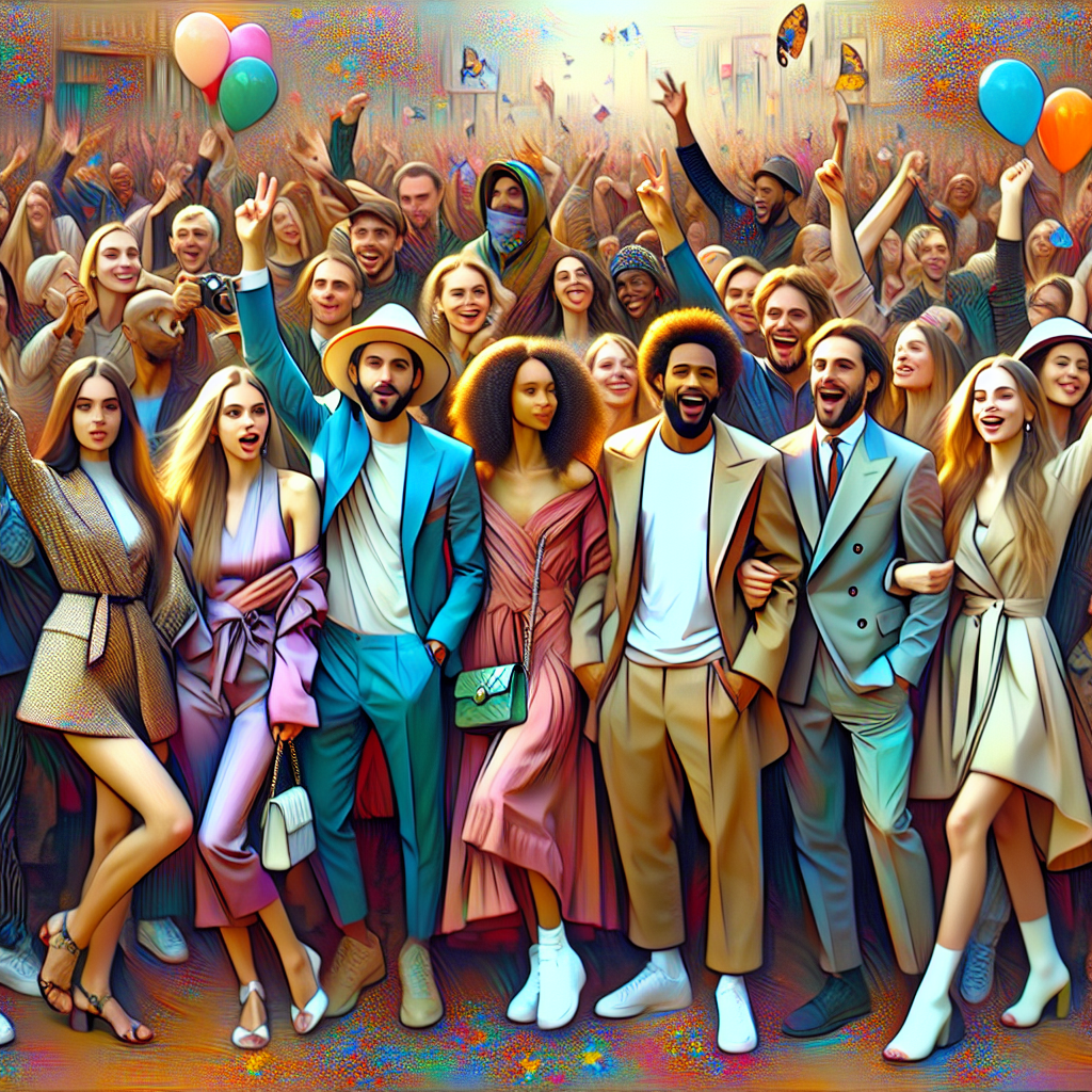 Un groupe de personnes célébrant le lancement d'un site web.