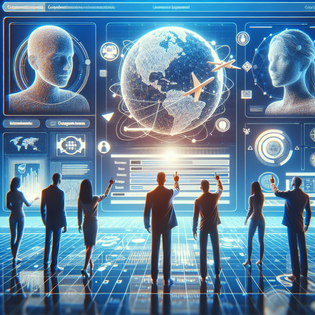 Un site web avec des éléments de design immersifs et interactifs.