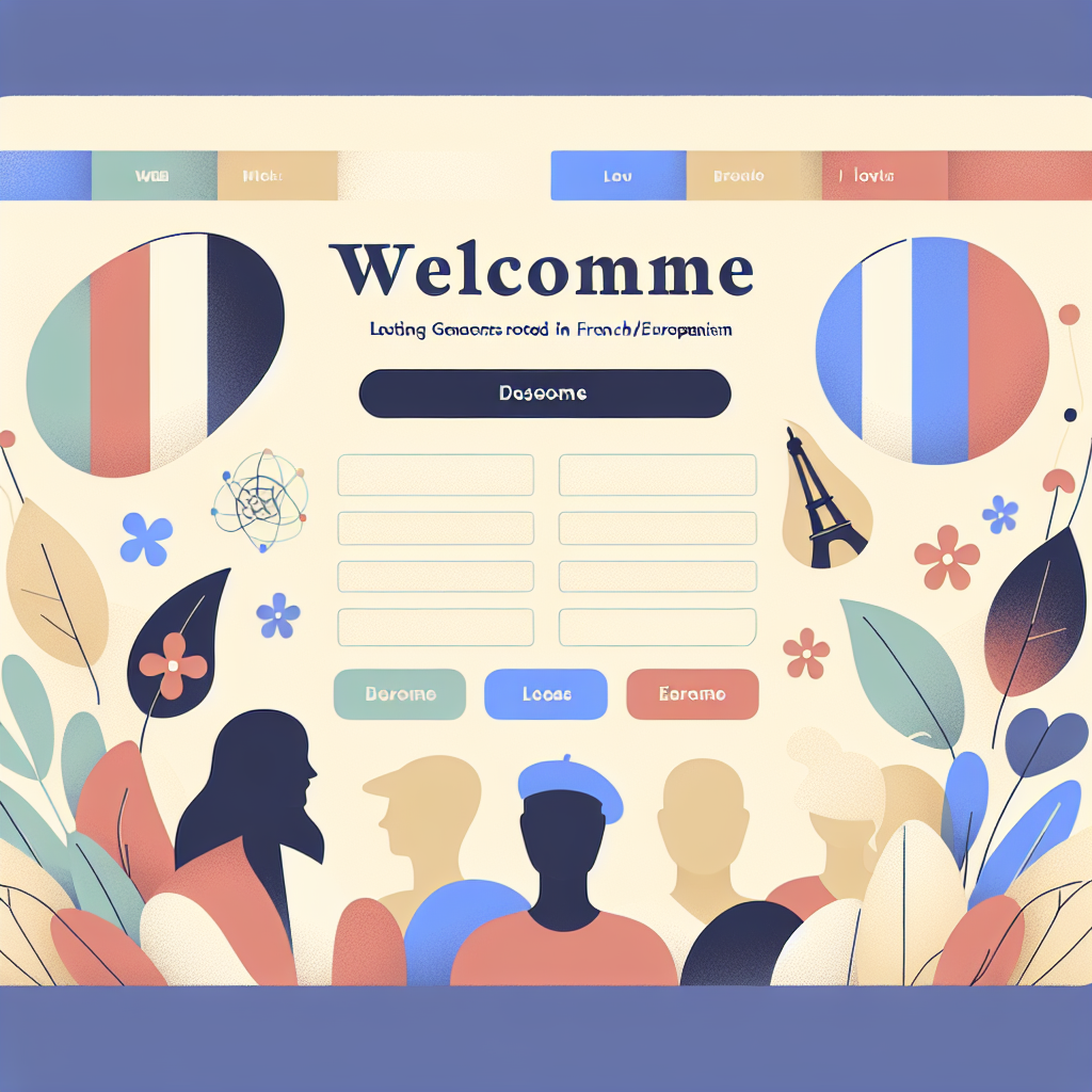 Un site web avec un design moderne et accueillant, aux couleurs apaisantes.