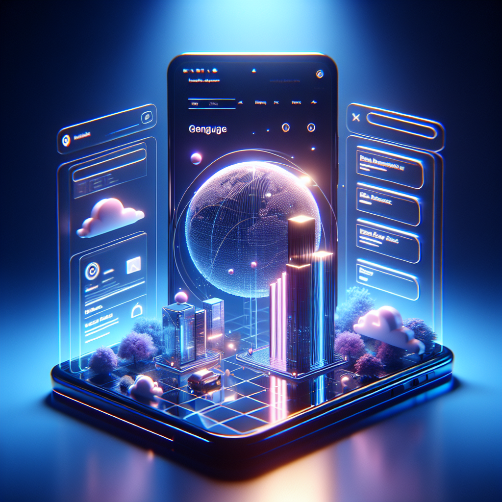 Un smartphone affichant un site web bien optimisé.