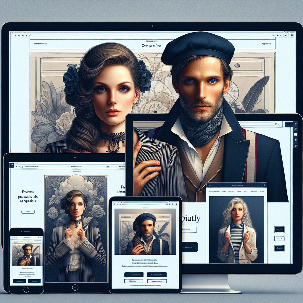 Exemple de design de site web responsive.
