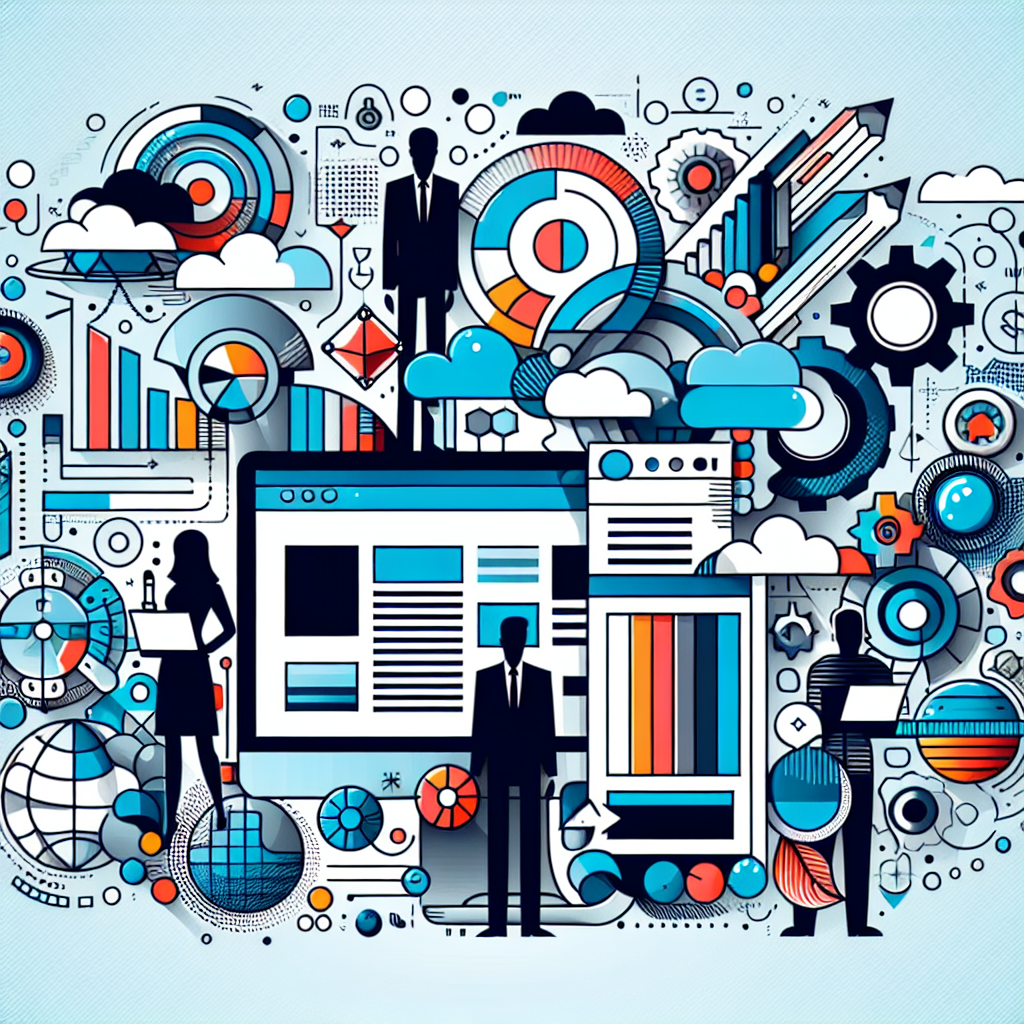 Illustration abstraite de design web moderne et innovant.