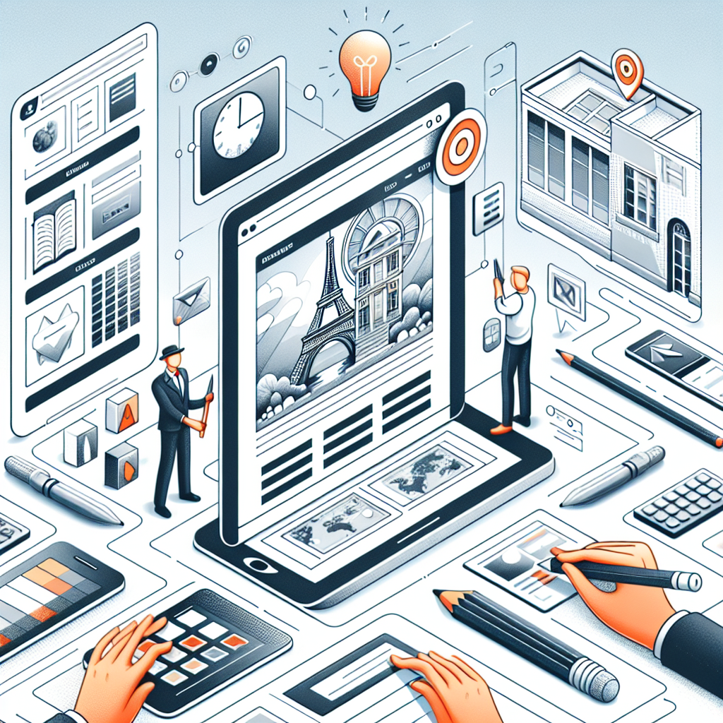 Un design de site web épuré et fonctionnel.