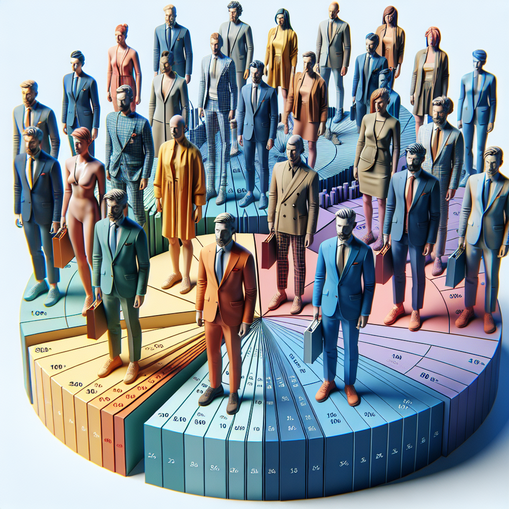 Un graphique illustrant différents segments de marché.