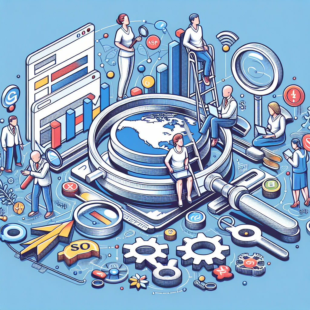 Un graphique illustrant les bases du SEO.