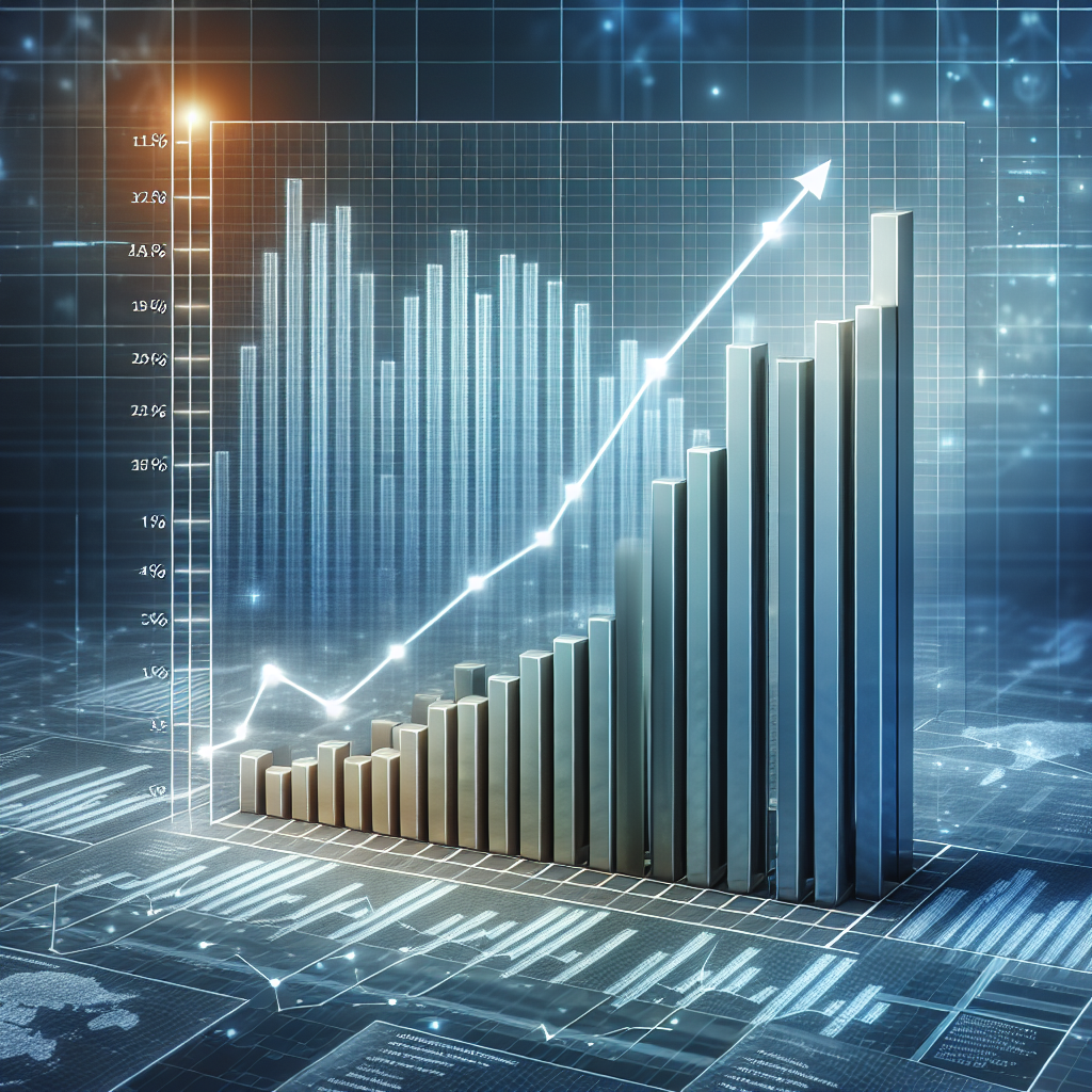 Un graphique montrant une augmentation du trafic web.