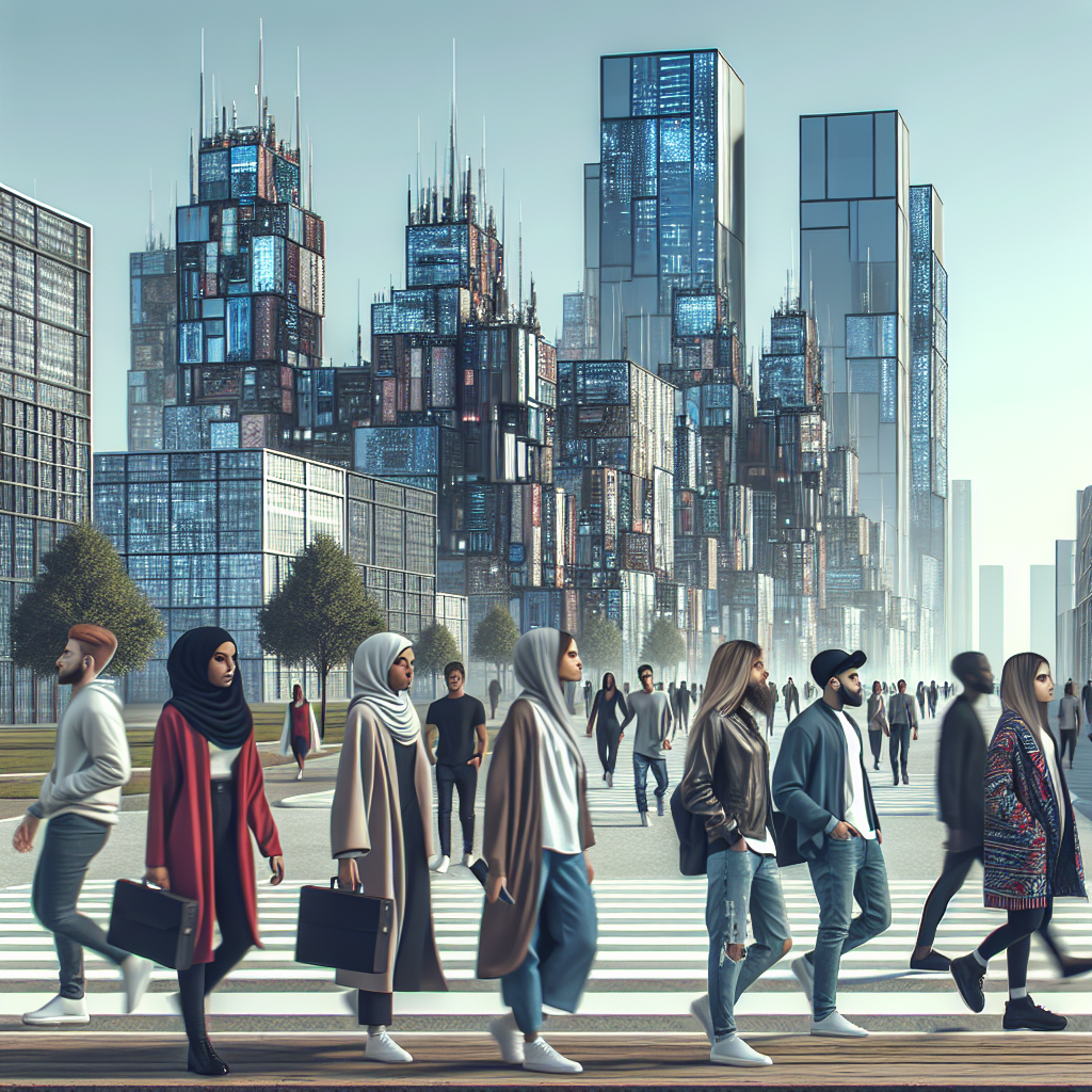 Un paysage urbain moderne symbolisant la technologie.