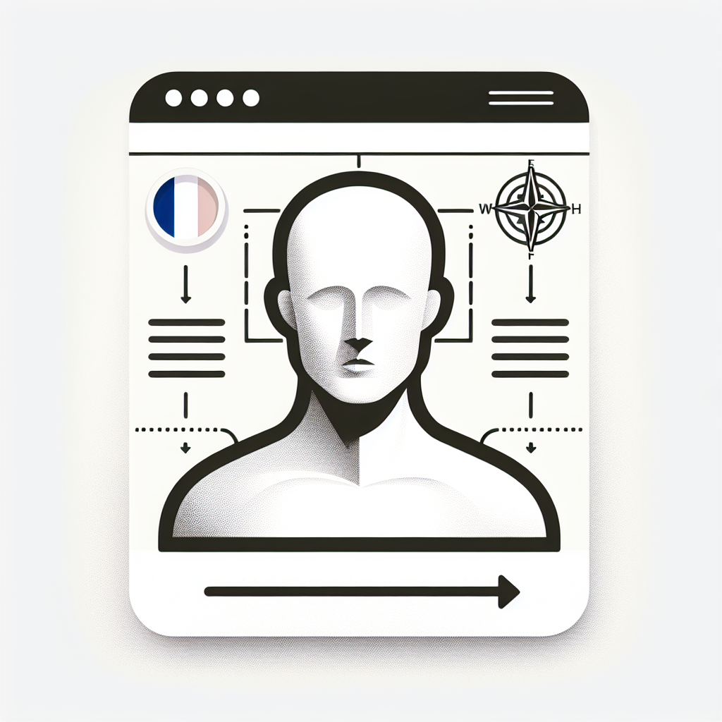 Un schéma de navigation de site web simplifié.