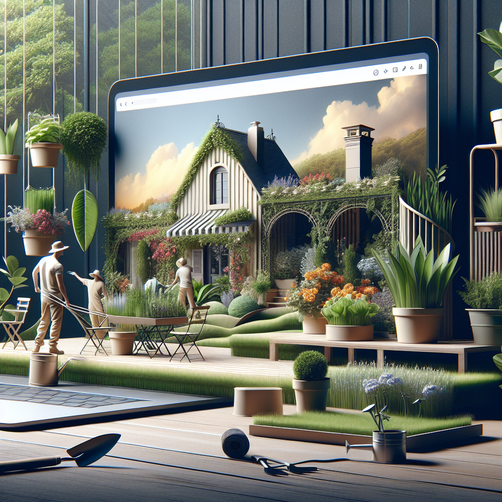 Un site web de jardinage avec un design moderne et épuré.