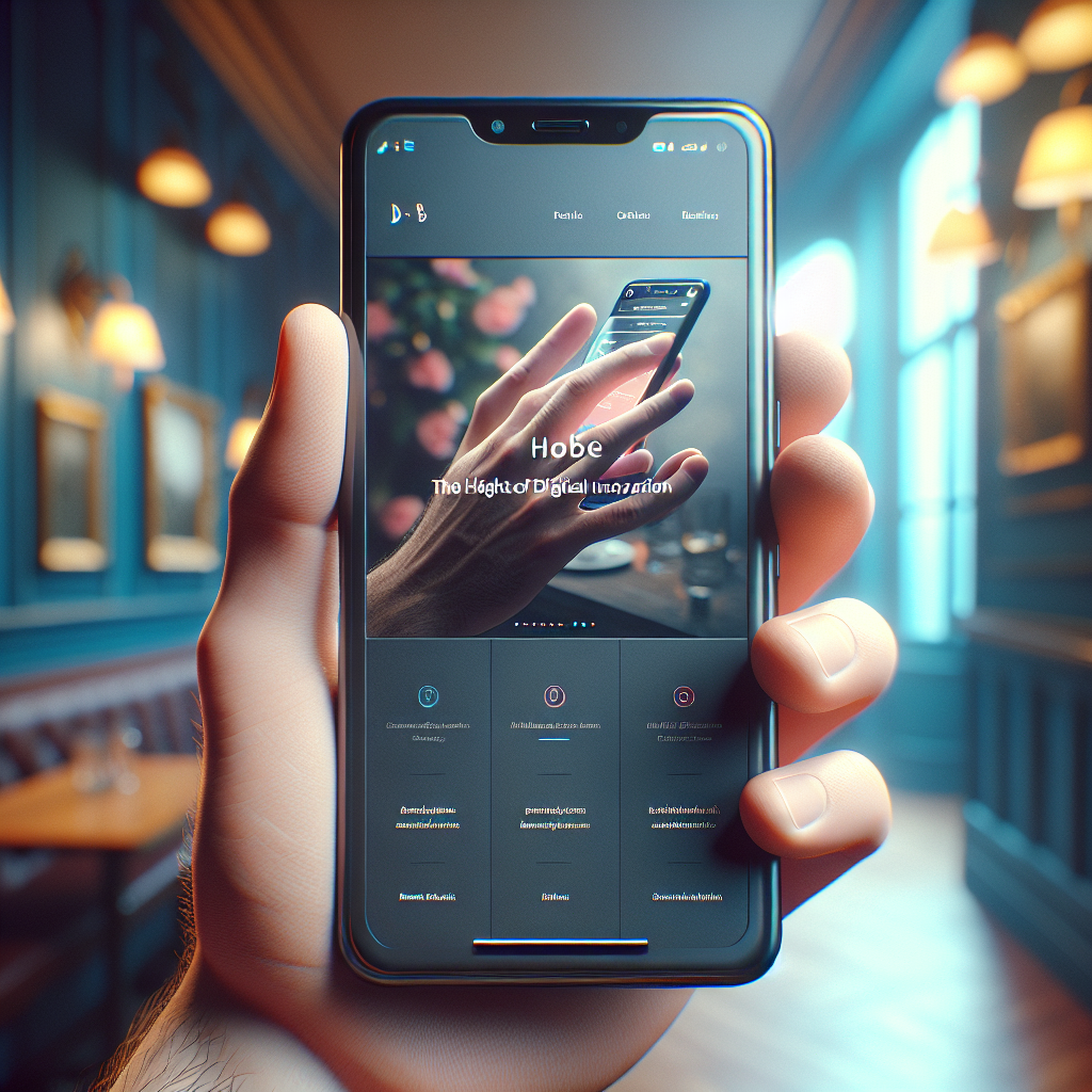 Un smartphone affichant un site web bien optimisé.