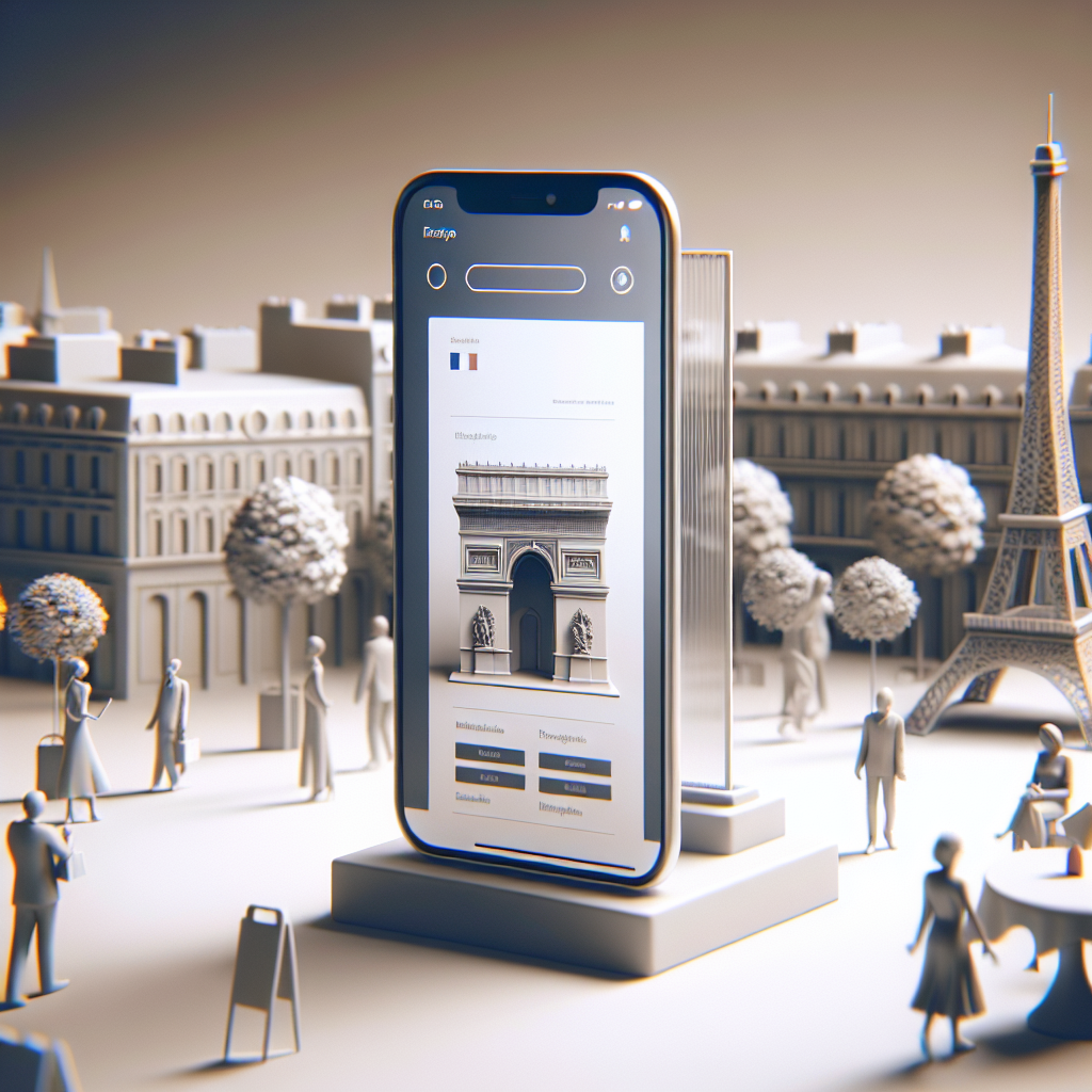 Un smartphone affichant un site web bien optimisé pour mobile.