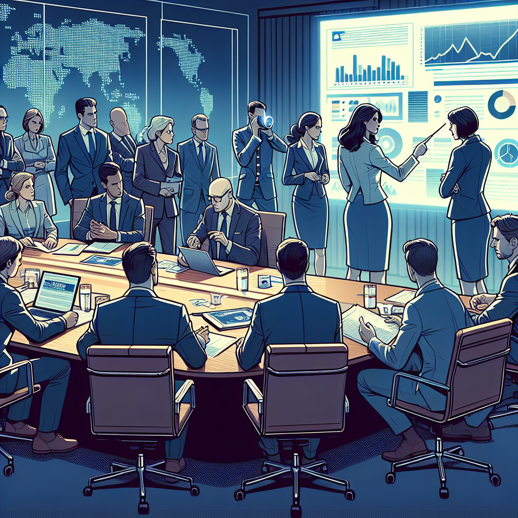 Une équipe de communication en réunion de crise