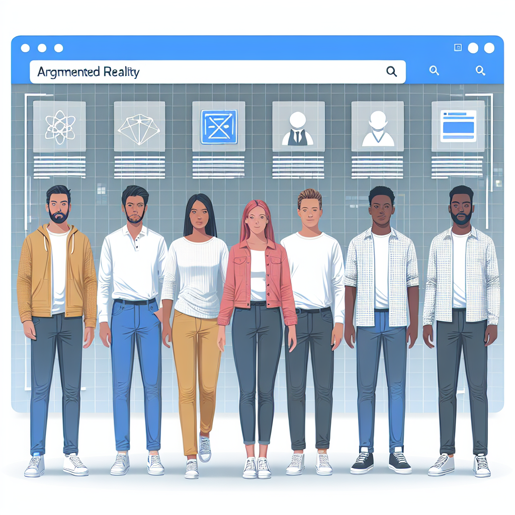 Une interface web avec des éléments de réalité augmentée.