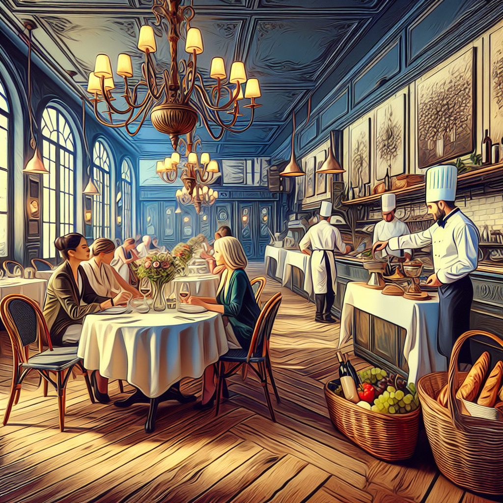 Une mise en scène culinaire élégante et artistique.