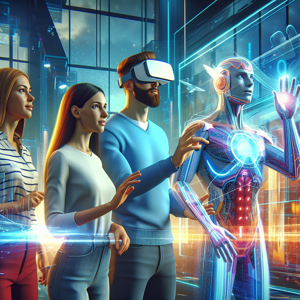 Visuel d'une démonstration de réalité augmentée sur un écran.