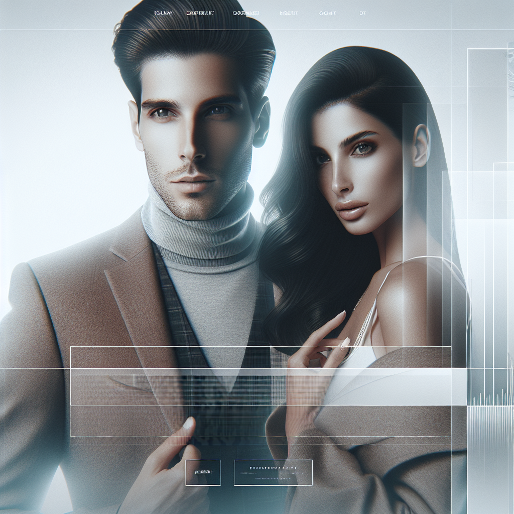 Exemple de design épuré et moderne pour un site web.