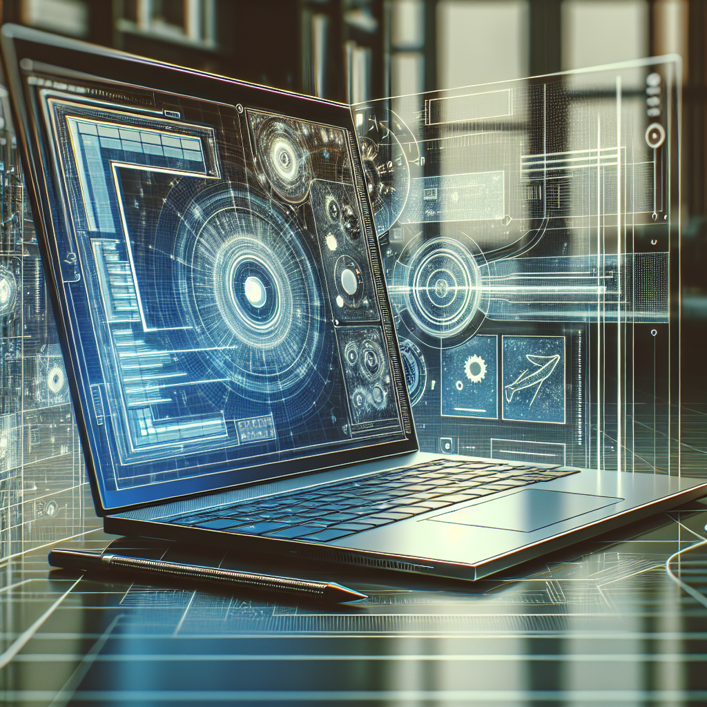Image d'une interface utilisateur intuitive sur un ordinateur portable.