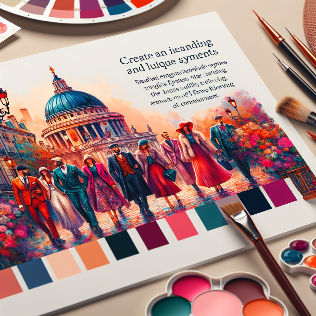 Image illustrant des éléments de branding comme des logos et des couleurs.