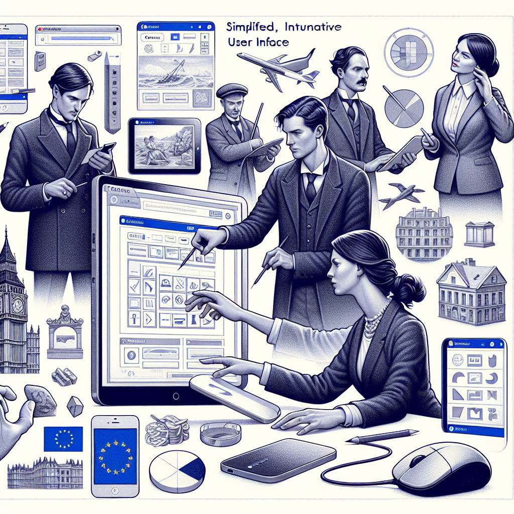 Interface utilisateur de la plateforme SiteW montrant sa simplicité et son intuitivité.
