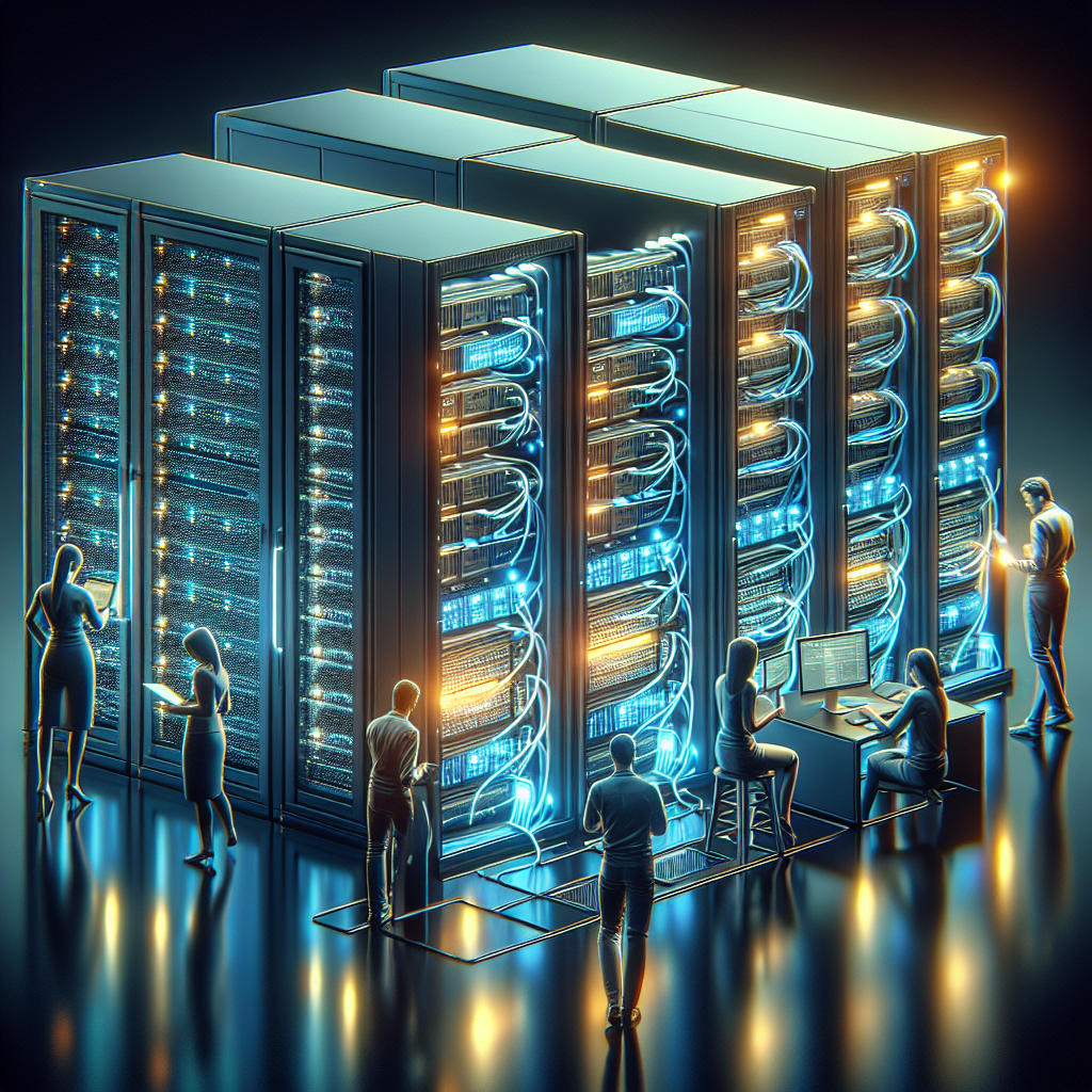 Serveurs d'hébergement web modernes.