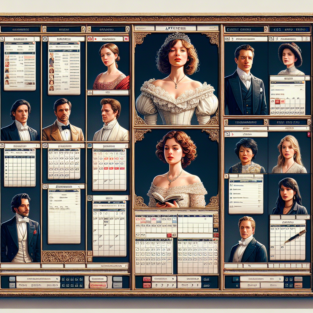 Un calendrier numérique avec des rendez-vous planifiés.