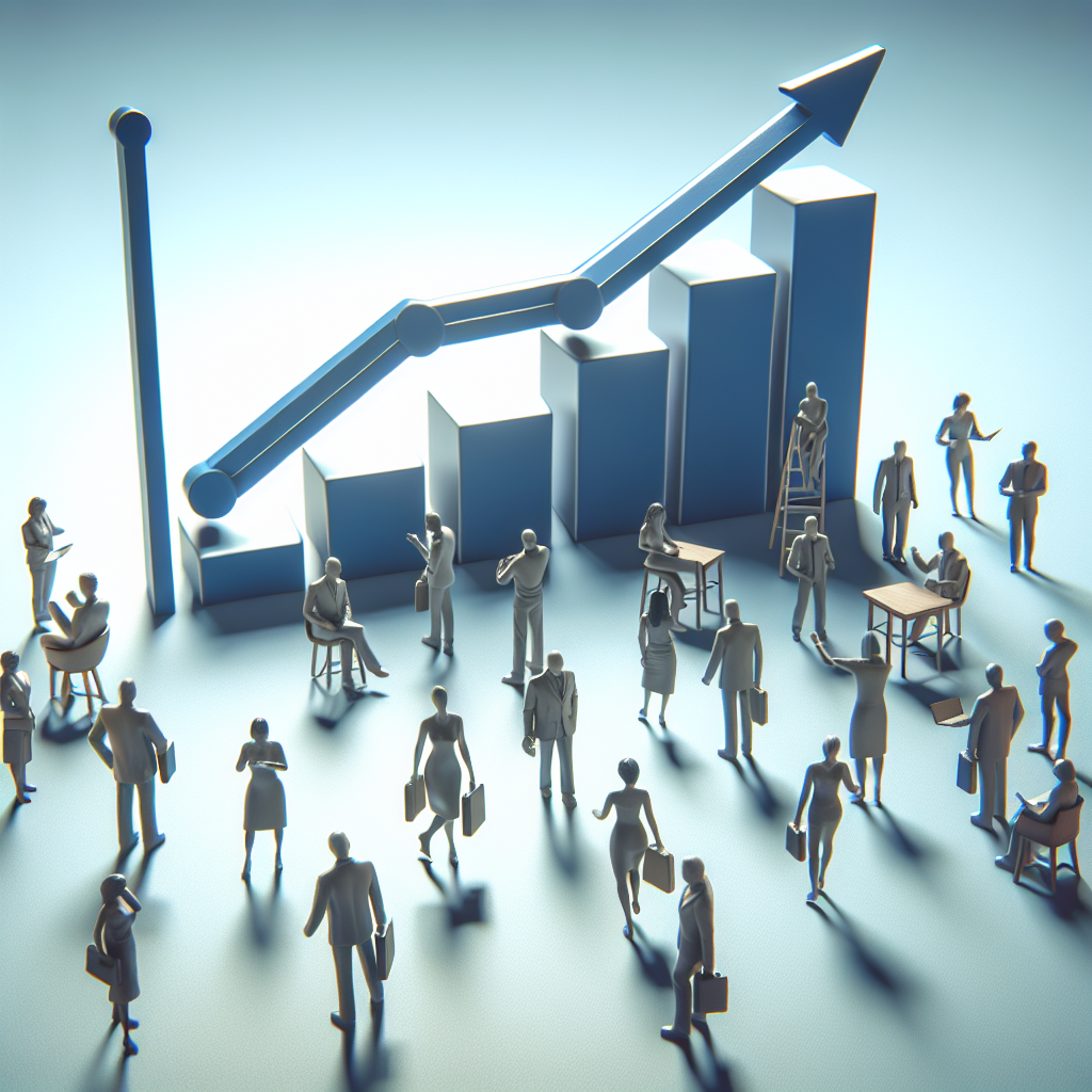 Un graphique illustrant la croissance du trafic web.