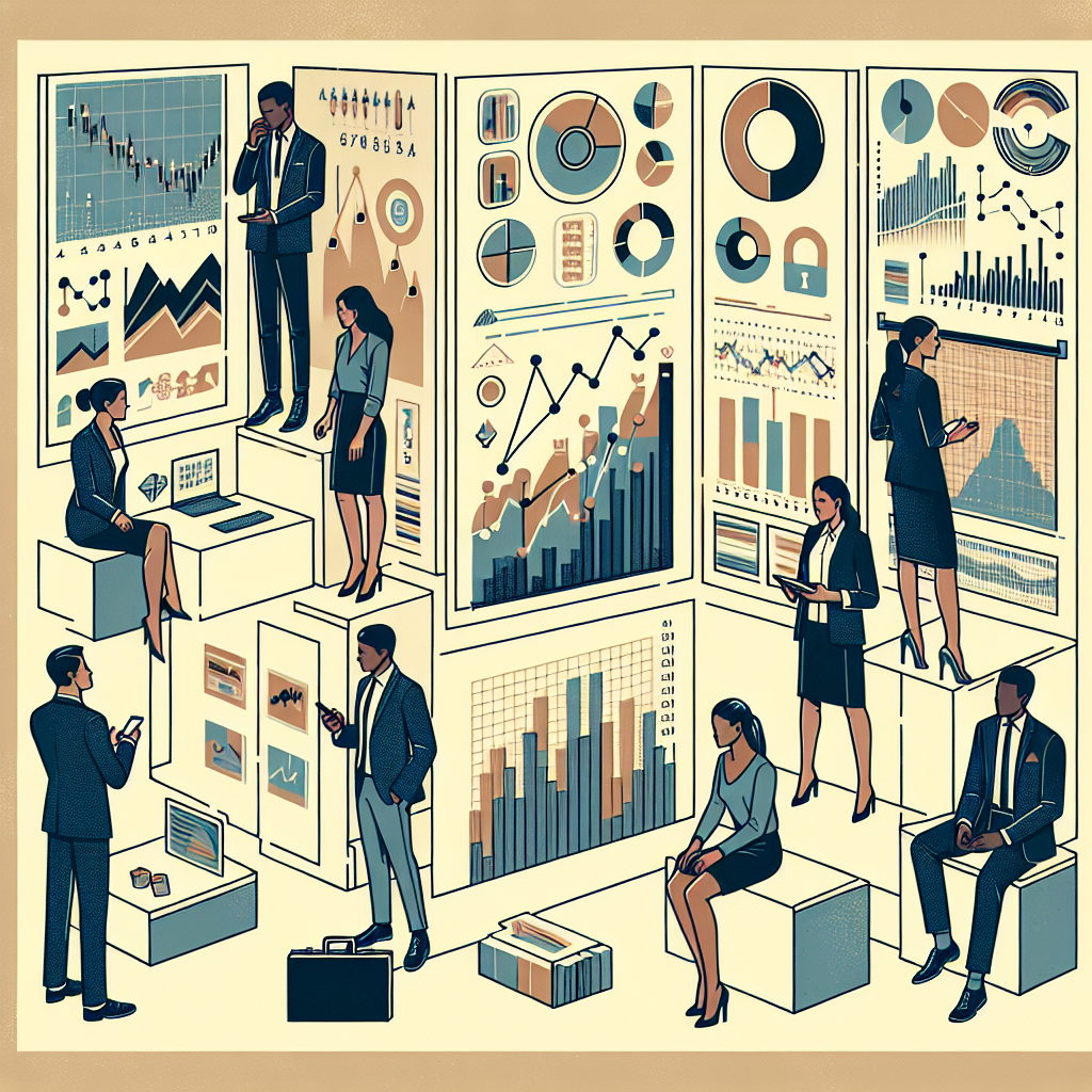 Graphiques et diagrammes représentant l'analyse de marché.