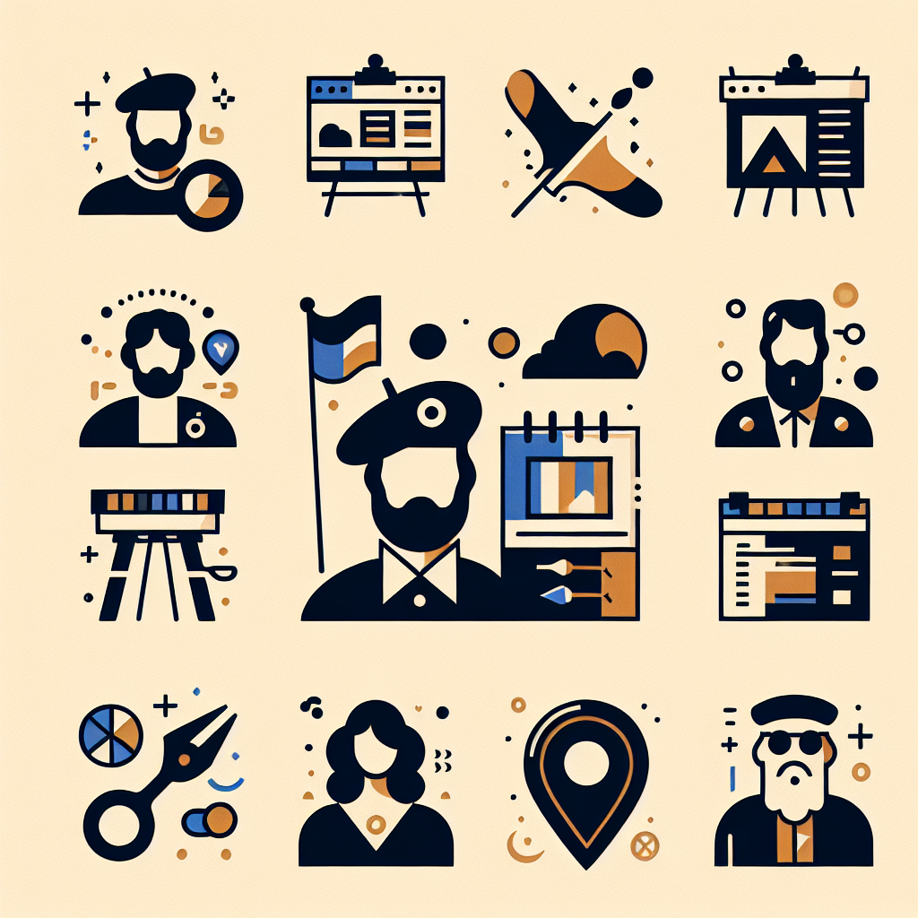 Illustration de logos de différentes plateformes de création de sites web.